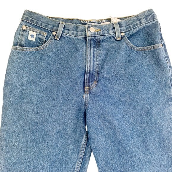 Rocky Mountain Jeans Medium Wash Rockies Slim Straight Leg Size 13S Women - Picture 2 of 9